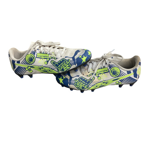 Vist Large View of Product Image Which is Used Puma Soccer Cleats White Junior 04.5