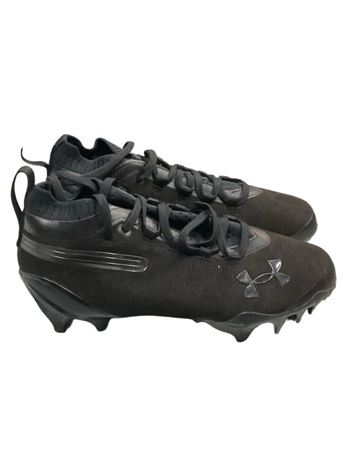 Vist Large View of Product Image Which is Used Under Armour Jr FB Cleats Black Junior 04.5