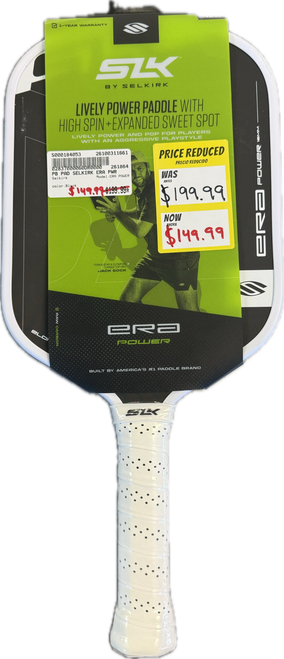 Vist Large View of Product Image Which is Used Selkirk ERA POWER Pickleball Racquet Black