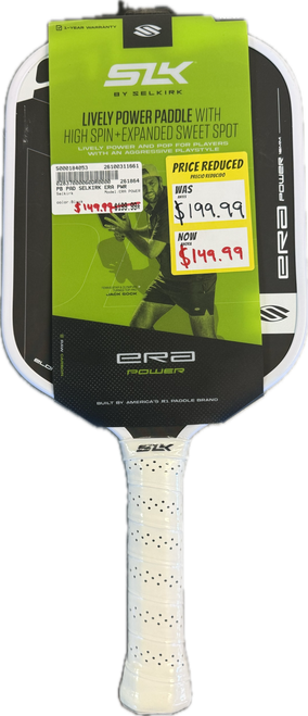 Vist Large View of Product Image Which is Used Selkirk ERA POWER Pickleball Racquet Black