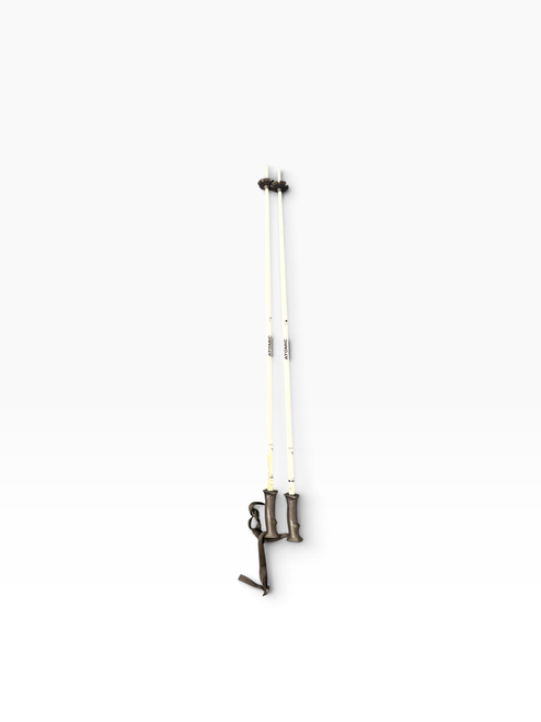 Vist Large View of Product Image Which is Used Atomic POLES Womens DH Ski Pole White 115 cm / 46 in