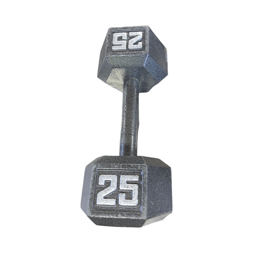 Vist Large View of Product Image Which is Used 25 LB DUMBBELL Hex Dumbbell (Each) 25 lb