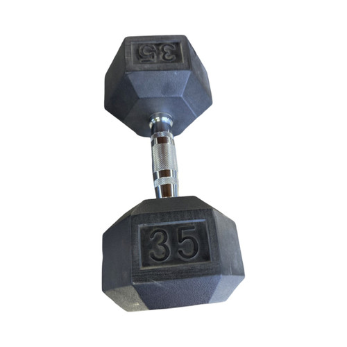 Vist Large View of Product Image Which is Used 35LB HEX DUMBBELL Hex Dumbbell (Each) 35 lb