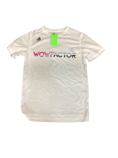 Vist Large View of Product Image Which is Used New Balance WOW FACTOR S.S. T-Shirt Y Black Youth