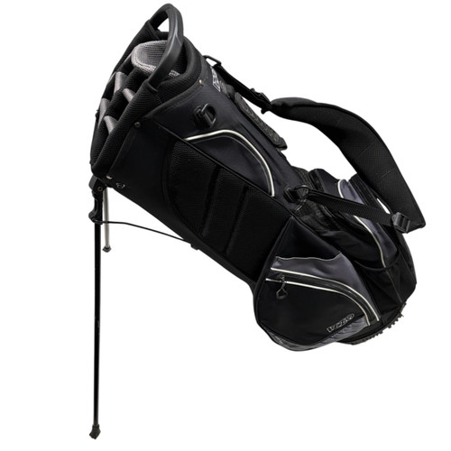 Vist Large View of Product Image Which is Used Izzo Mens Stand Bag Black