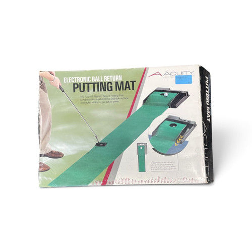 Vist Large View of Product Image Which is Acuity electronic ball return putting mat in box