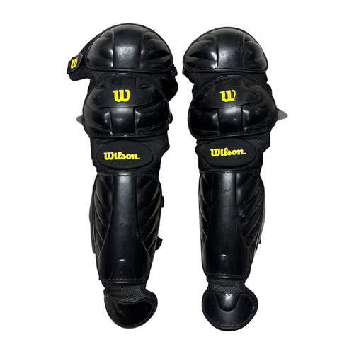 Vist Large View of Product Image Which is Used Wilson Baseball Umpire Leg Guards