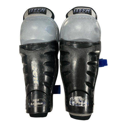 Vist Large View of Product Image Which is Used Itech 5G110 Youth Shin Guards Black 8 1/2"