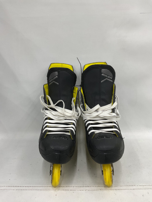 Vist Large View of Product Image Which is Used Bauer R5 Senior Roller Quad Skates Black Senior 10