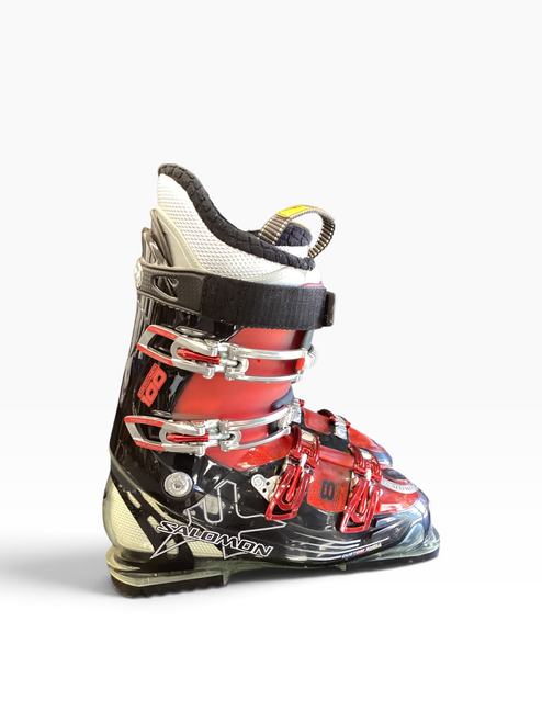 Vist Large View of Product Image Which is Used Salomon ENERGYZER 100 Mens DH Ski Boot Red 285 MP - M10.5 - W11.5