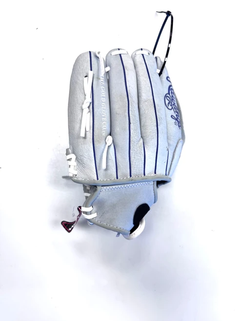 Vist Large View of Product Image Which is Used Rawlings SURE CATCH BB/SB Glove RH Throw Grey 12"