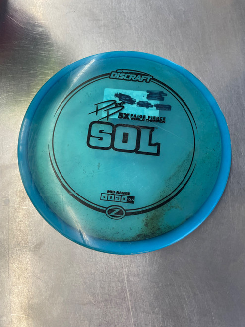 Vist Large View of Product Image Which is Used Discraft SOL Disc Golf Mid Range Navy Blue