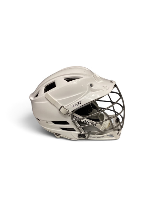 Vist Large View of Product Image Which is Used Cascade CPV-R Lacrosse Helmet White M/L