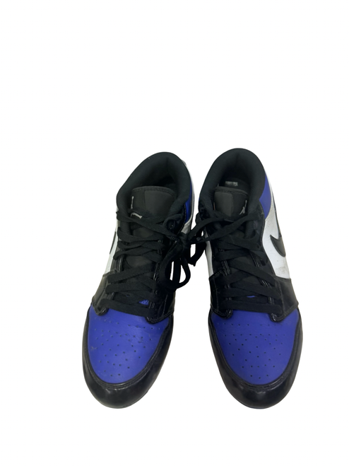 Vist Large View of Product Image Which is Used Nike JORDAN 1 LOW TD FJ6245-401 Mens Football Cleats Black And Royal Blue Size 7.5
