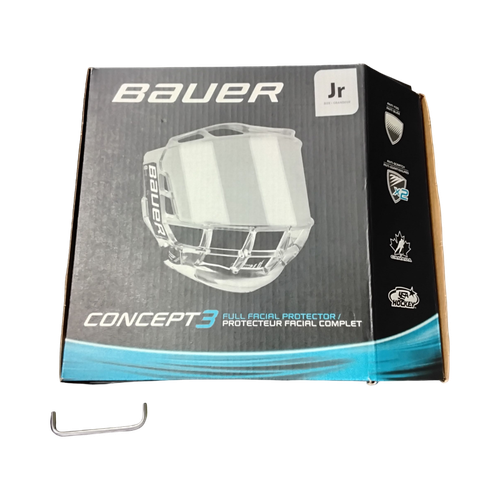 Vist Large View of Product Image Which is Used Bauer CONCEPT 3 Hockey Full Visor One Size