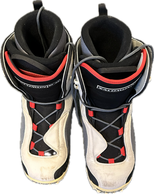 Vist Large View of Product Image Which is Used Salomon PERPETUAL Mens Snowboard Boots Grey Senior 12