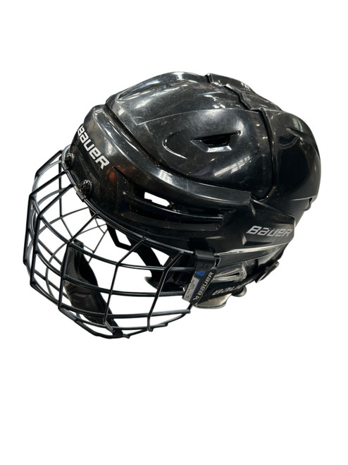 Vist Large View of Product Image Which is Used Bauer REAKT 65 COMBO SM Helmet Cage Combo Black SM