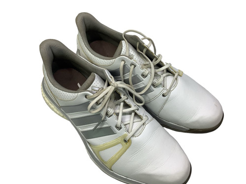 Vist Large View of Product Image Which is Used Adidas Mens Golf Shoes White Senior 11.5