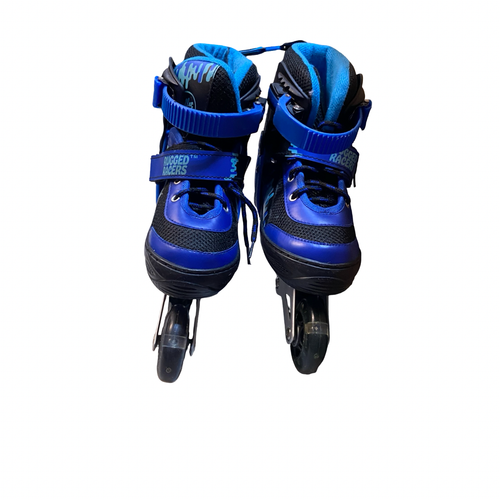 Vist Large View of Product Image Which is Used Rollerblade RUGGED RACERS Child Roller Quad Skates Navy Blue Adjustable