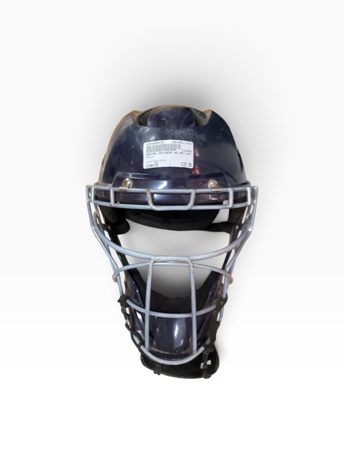 Vist Large View of Product Image Which is Used Easton Catchers Helmet w/Mask Navy Blue One Size