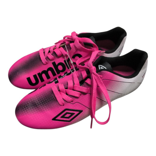 Vist Large View of Product Image Which is Used Umbro ARTURO Soccer Cleats Neon Pink Junior 05