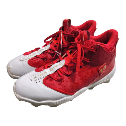 Vist Large View of Product Image Which is Used Under Armour HARPER 9 RM BB/SB Cleats Red Junior 06