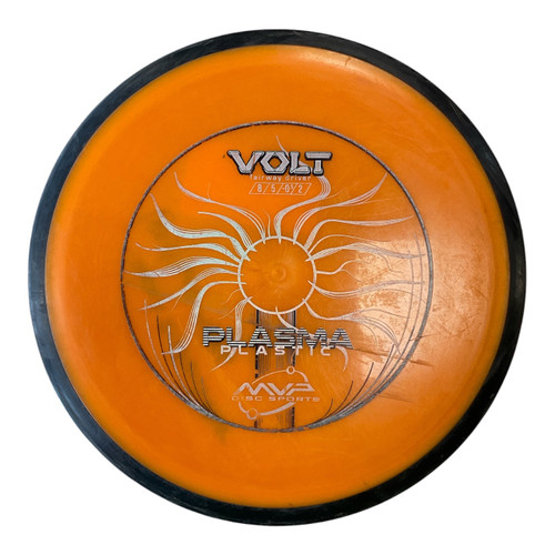 Vist Large View of Product Image Which is Used MVP PLASMA VOLT Disc Golf Driver Orange 175g