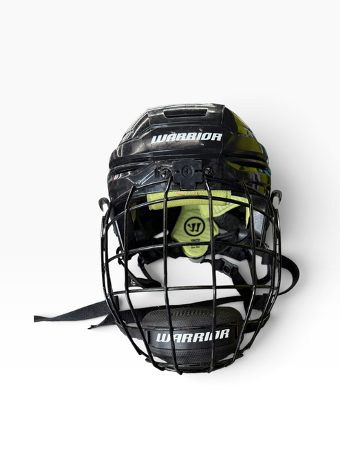 Vist Large View of Product Image Which is Used Warrior ALPHA ONE YOUTH Helmet Cage Combo Black SM
