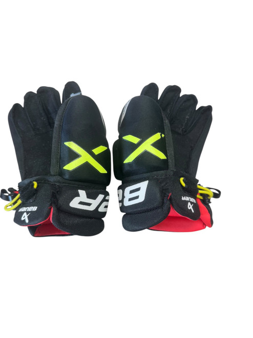 Vist Large View of Product Image Which is Used Bauer VAPOR X TEND Youth Gloves Black 8"