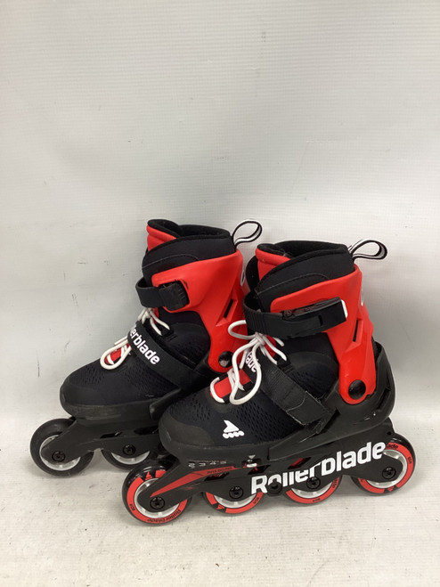 Vist Large View of Product Image Which is Used Rollerblade MICROBLADE 2-5 Senior Aggressive Skates Red Adjustable