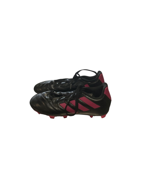 Vist Large View of Product Image Which is Used Adidas Soccer Cleats Black Youth 12.5
