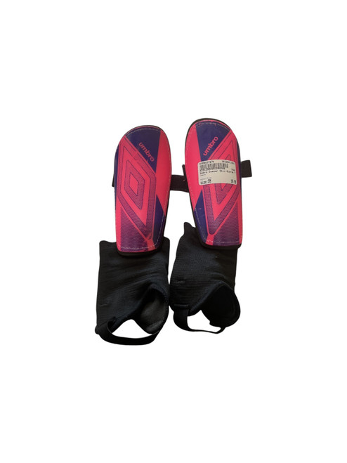 Vist Large View of Product Image Which is Used Umbro Soccer Shin Guards Youth Pink SM