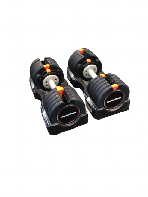 Vist Large View of Product Image Which is Used Nordic Track Adj Dumbbells 5-50 LB