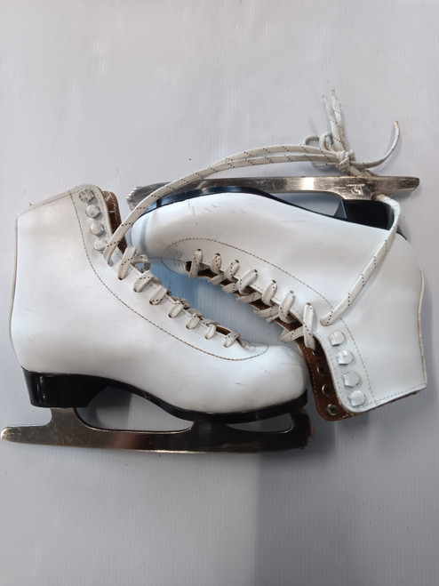 Vist Large View of Product Image Which is Used ICE SKATES WomensFigure Skate White Senior 5.5