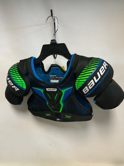 Vist Large View of Product Image Which is Used Bauer X Youth Shoulder Pads LG