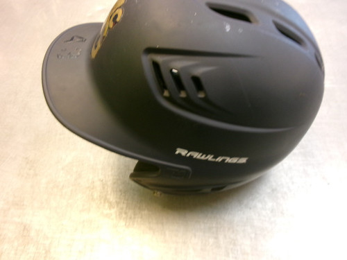 Vist Large View of Product Image Which is Used Rawlings R16 Batting Helmet No Mask Navy Blue LG