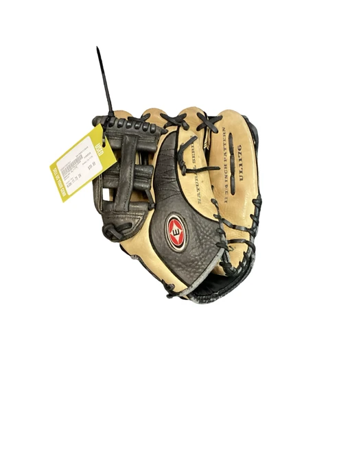 Vist Large View of Product Image Which is Used Easton UL1176 BB/SB Glove RH Throw Tan 11 3/4"