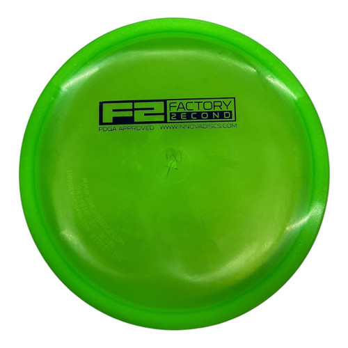 Vist Large View of Product Image Which is Used Innova CHAMPION F2 ROC3 Disc Golf Mid Range Green 180g
