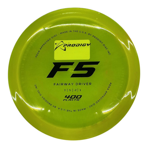 Vist Large View of Product Image Which is Used Prodigy 400 F5 Disc Golf Driver Yellow 176g