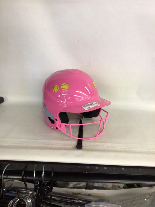 Vist Large View of Product Image Which is Used RIP-IT BATTING HELMET Batting Helmet w/Mask Pink SM