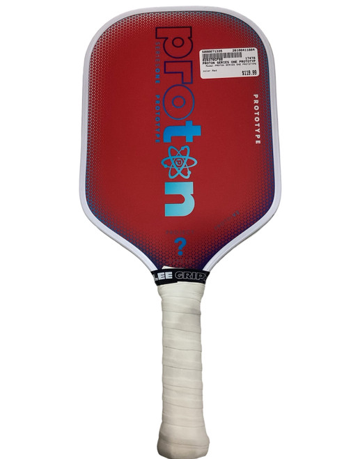 Vist Large View of Product Image Which is Used PROTON SERIES ONE PROTOTYPE Pickleball Racquet Red