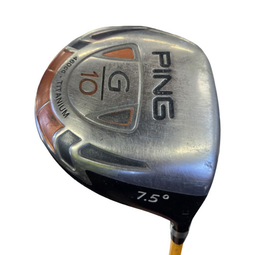 Vist Large View of Product Image Which is Used Ping G10 DRIVER 7.5 STIFF Mens Driver RH 7.5 Degree