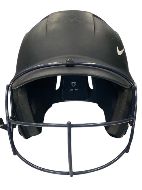 Vist Large View of Product Image Which is Used Nike 6 3/8-7 3/8 Batting Helmet w/Mask Black M/L