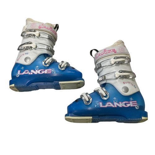 Vist Large View of Product Image Which is Used Lange STARLET RSJ 60 Girls DH Ski Boot Royal Blue 215 MP - J03