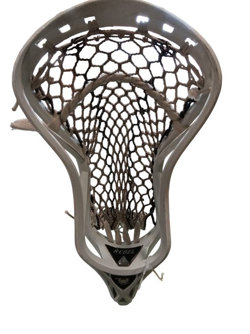 Vist Large View of Product Image Which is Used East Coast Dyes REBEL STRUNG Mens Lacrosse Head White