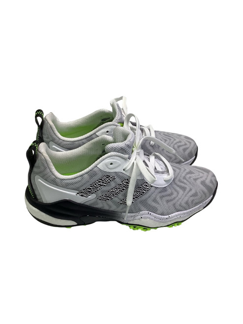 Vist Large View of Product Image Which is Used Adidas Mens Golf Shoes White Senior 9.5