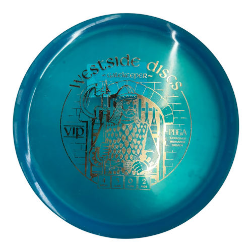 Vist Large View of Product Image Which is Used Westside VIP GATEKEEPER Disc Golf Mid Range Royal Blue 180g