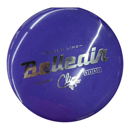 Vist Large View of Product Image Which is Used Discraft CLIMO MAJOR BELLAIR Disc Golf Mid Range Purple 180g