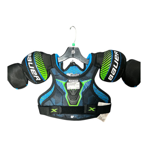 Vist Large View of Product Image Which is Used Bauer X SP Yth LG Youth Shoulder Pads LG