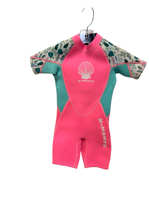 Vist Large View of Product Image Which is Used X MANTA Youth Spring Suit Wetsuit Pink MD